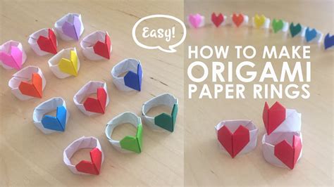 how to make paper rings with sticky notes